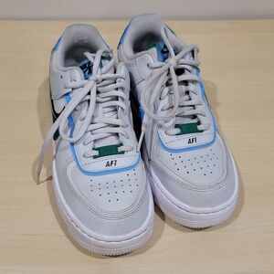 6.5 US WMNS Nike Air Force 1 Shadow Photon Dust Malachite-Black Y2K Sneakers